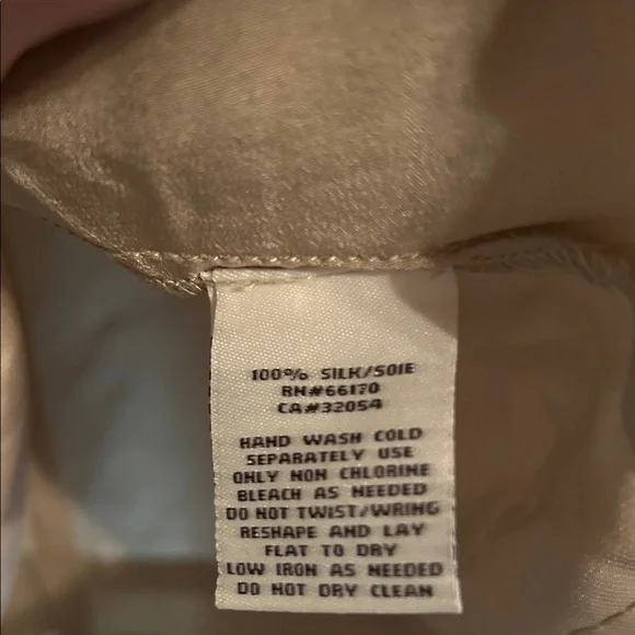 Kimchi Blue 100% Silk Tan Mini Dress with Brown Beaded Geometric Design - Picture 2 of 5